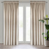 Rideau velours sur le ruban fronceur couleur biege clair 140x270 cm