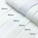Bande adhésive auto-agrippante crochet et boucle 20  mm blanche