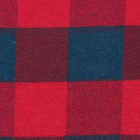 Tissu flanelle de coton à careaux 4x4 cm rouge-bleu marine