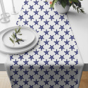 Tissu coton au métre imprimé Etoile de mer bleu sur blanche 1