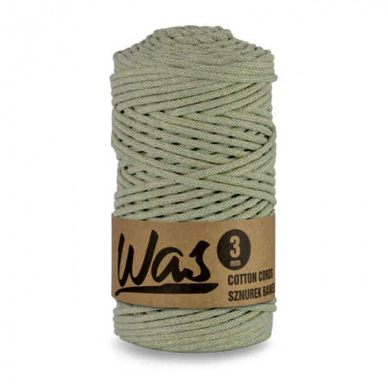 Bavlněná šňůra 3mm, 100m, OLIVÁ
