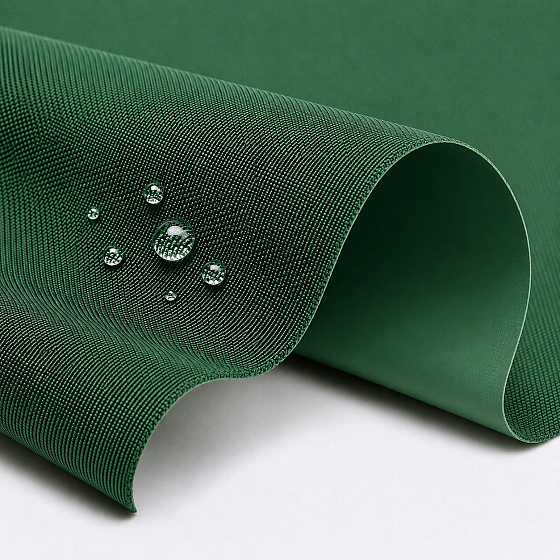 Tissu extérieur Imperméable PVC Codura 600D, 360 g/m², 150 cm, Vert foncé