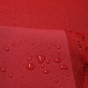 Tissu extérieur Imperméable PVC Codura 600D, 360 g/m², 150 cm, Rouge