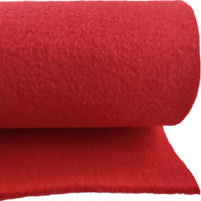 Feutrine technique 4 mm, 600 g/m², largeur 100 cm, rouge Feutrine technique 4 mm, 600 g/m², largeur 100 cm, rouge