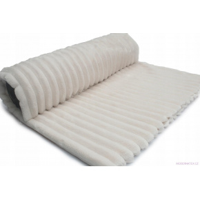 Minky tissu à rayures, 380 g/m², largeur 160 cm, ecru Minky tissu à rayures, 380 g/m², largeur 160 cm, ecru