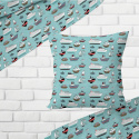 Tissu coton au métre imprimé Bateaux bleu