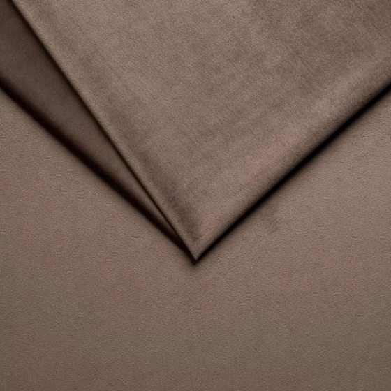 Tissu d'ameublement velours Tiffany est super doux et lisse, Pet Proof, Taupe