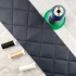 Simili cuir matelassé 5X5 cm, 540 g/m², largeur 145 cm, bleu marine