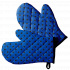 Un ensemble de gants de cuisine, Pois Bleu