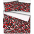 Tissu coton au métre imprimé LA SAINT-VALENTIN noir