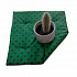 Coussin d'assise 40x40x2cm Pois Noir sur Vert 