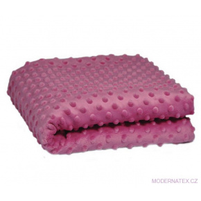 Tissu minky dot, 380 g/m², largeur 160 cm, fuchsia clair Tissu minky dot, 380 g/m², largeur 160 cm, fuchsia clair