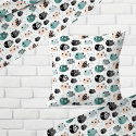 Tissu coton au métre imprimé Poissons sur blanc