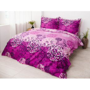 Linge de lit Amelie en coton, couleur rose, 140x200 cm Linge de lit Amelie en coton, couleur rose, 140x200 cm
