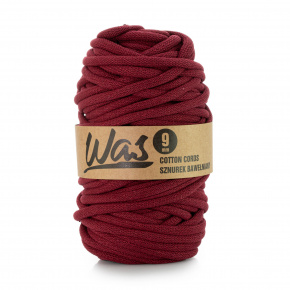 Cordons tressé coton  9 mm, 50 m, couleur bordeaux 170