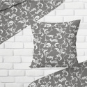 Tissu coton au métre imprimé Oriental gris 307