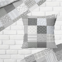 Linge de lit en flanelle avec fermeture, couleur Gris, 140x200 cm