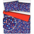 Tissu coton au métre imprimé Baltik bleu 