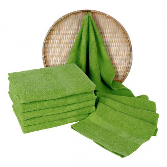 Serviette de bain 70x140 cm, couleur verte fonce