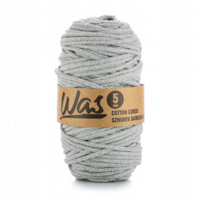 Cordons tressé coton 5 mm, 100 m, couleur gris 040