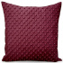 Housse de coussin micropeluche 40X40 cm, Bordeaux