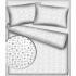 Tissu coton au mètre, 125 g/m², largeur 160 cm, imprimé Etoiles griset blanche