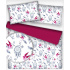 Tissu coton au métre imprimé Attrapeur de rêves amarante