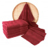 Serviette de bain 50x100 cm, couleur bordeaux