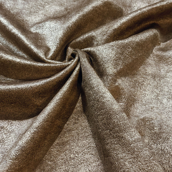 Velour upholstery fabric, Infinity, Bison