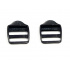 Boucles de réglage en plastique 30 mm  noir