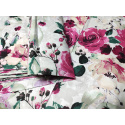 Tissu coton au métre imprimé Fleurs sur blanche
