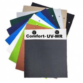 Échantillonneur du tissu Confort pour meubles et coussins de jardin, résistant aux rayons UV-WR Échantillonneur du tissu Confort pour meubles et coussins de jardin, résistant aux rayons UV-WR