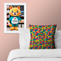 Tissu en coton uni au mètre, 125 g/m², largeur 160 cm, Lego