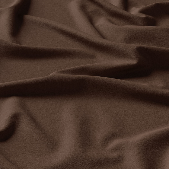 Tissu en coton uni au mètre, 125 g/m², largeur 160 cm, marron