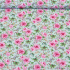 Tissu en coton au mètre, 125 g/m², largeur 160 cm, imprimé à fleurs
