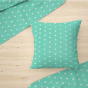 Tissu coton au mètre, 125 g/m², largeur 160 cm, imprimé Etoiles menthol    