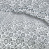 Tissu en coton au mètre, 125 g/m², largeur 160 cm, imprimé à ornement sur fond blanc