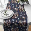Tissu coton au métre imprimé Oriental bleu   