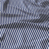 Tissu coton au métre couleur blanche rayé grenat