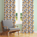 Tissu en coton uni au mètre, 125 g/m², largeur 160 cm, Triangulair jaune maron