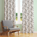 Tissu coton au métre imprimé Oriental blanche 306