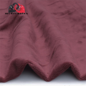 Tissu minky fausse fourrure, 320 g/m², largeur 160 cm, au métre bordeaux