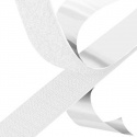 Bande adhésive auto-agrippante crochet et boucle Blanche, longueur 50 cm, largeur 50 mm