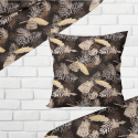 Linge de lit en coton avec fermeture, couleur Noire, 140x200 cm  