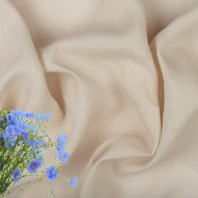 Tissus en lin Julia, 154 g/m², largeur 150 cm, biege 