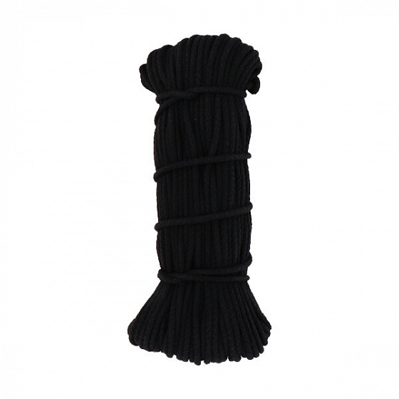 Corde coton-polyester 5 mm x 10 m, Noir