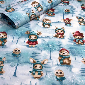 Tissus en coton de Noël au mètre, 160 cm motif Noël blanche Tissus en coton de Noël au mètre, 160 cm motif Noël blanche