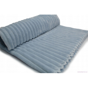 Minky tissu à rayures, 380 g/m², largeur 160 cm, bleu clair Minky tissu à rayures, 380 g/m², largeur 160 cm, bleu clair