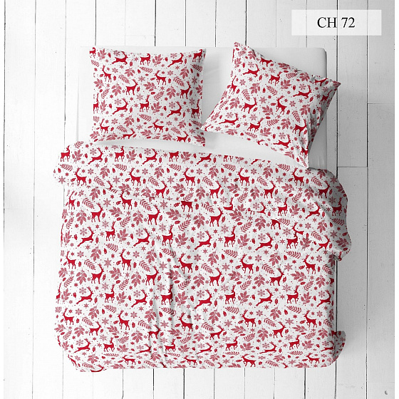 Tissus en coton de Noël au mètre, 160 cm motif Noël Blanc