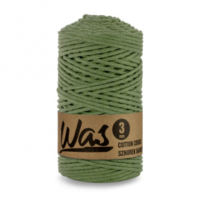 Cordons tressé coton 3 mm, 100 m, couleur khaki